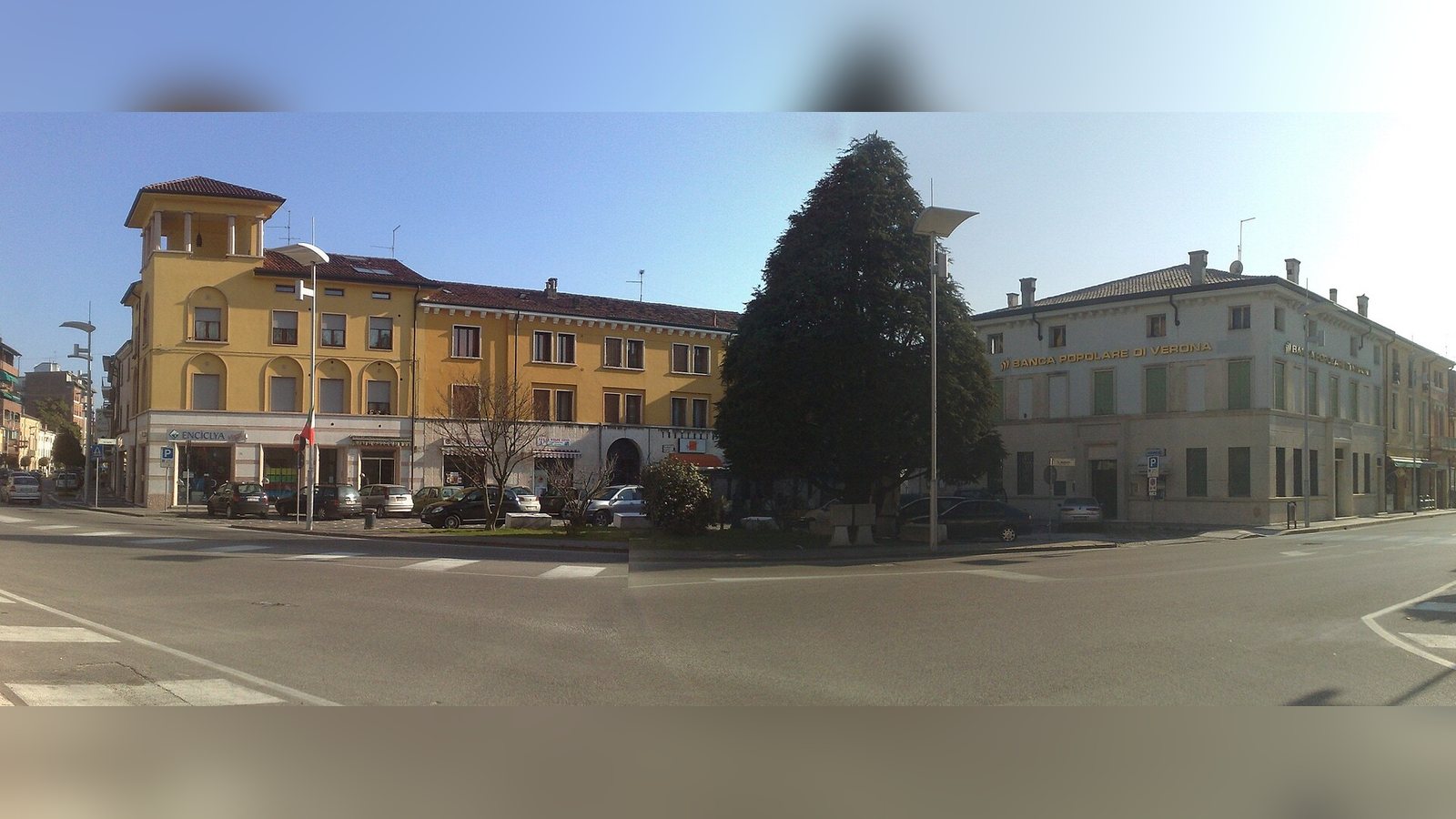 Il centro di Cerea, punto di partenza per gli spostamenti nella Bassa Veronese